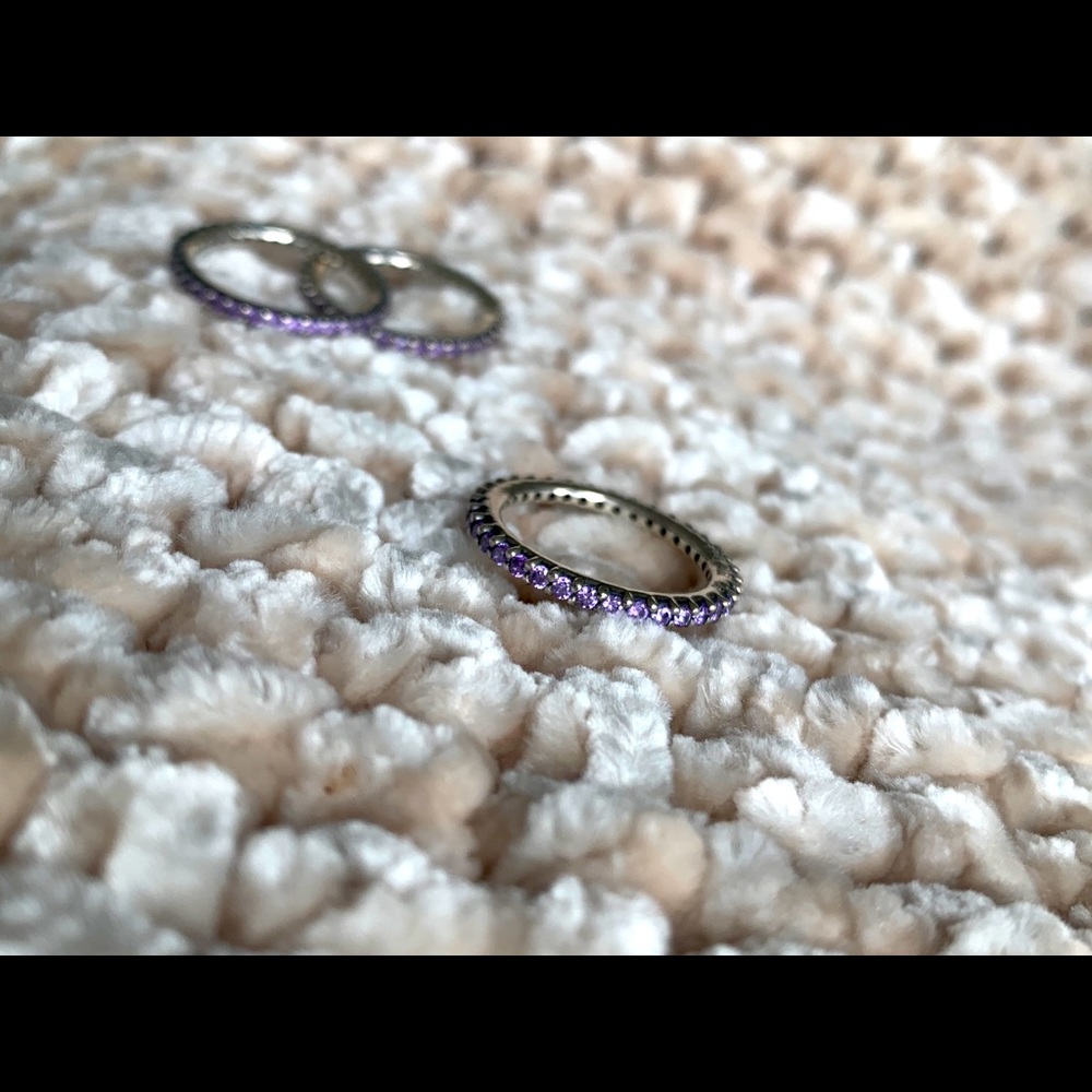 Retired Pandora Purple Ring